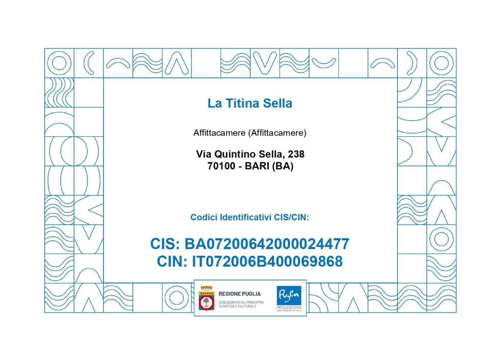 La Titina Sella Hotel Bari Exterior foto